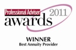Partnership, award, annuity, Professional Advisor, 2011